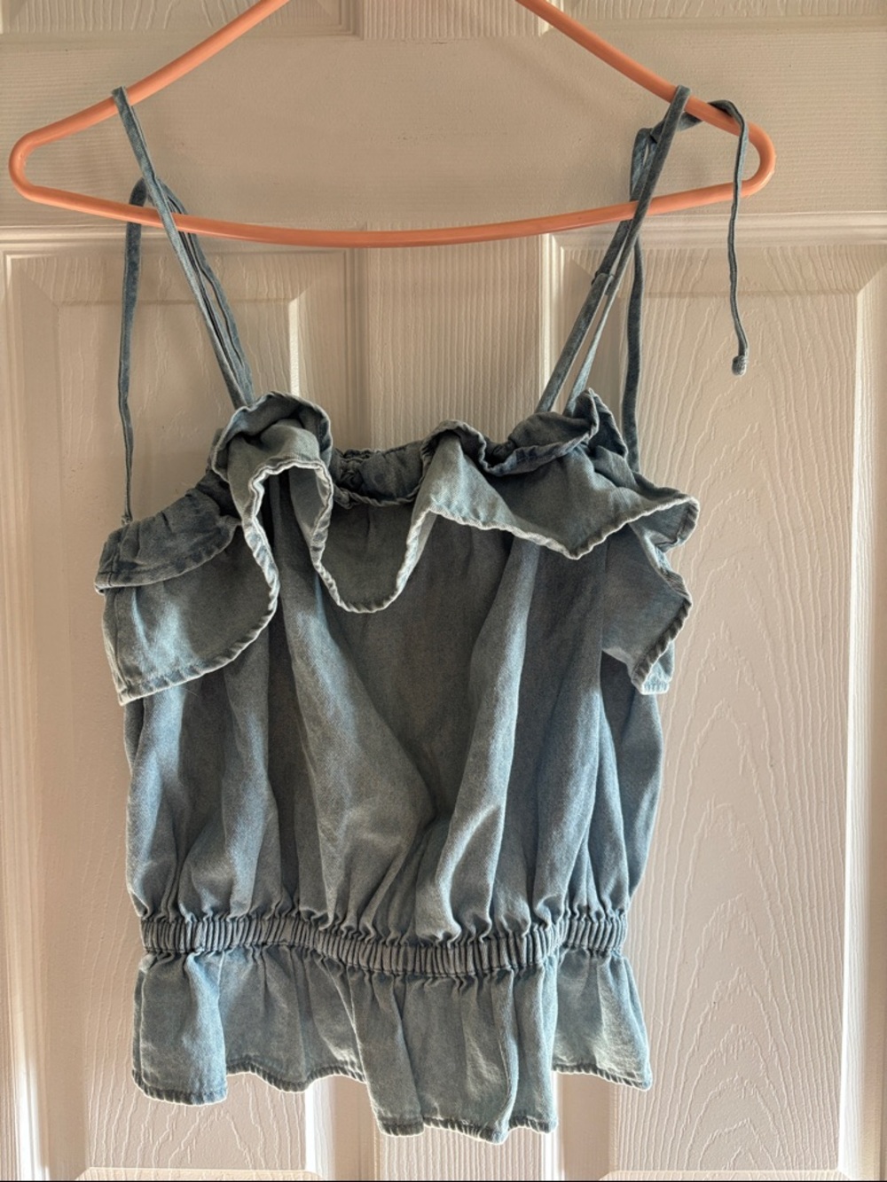 American Eagle Outfitters Light Blue Denim Cami